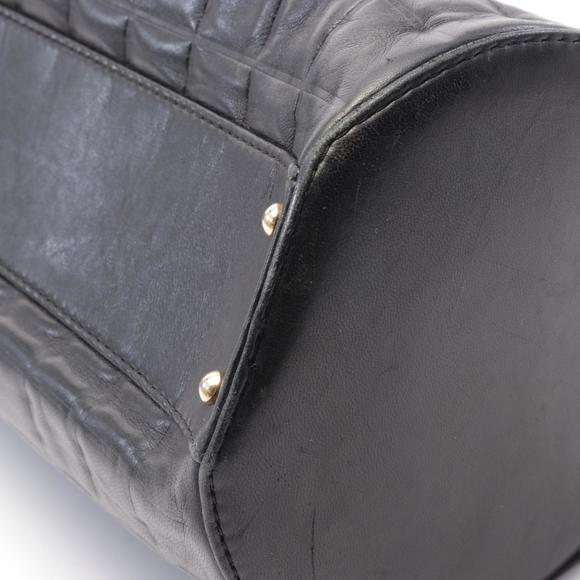 CHANEL chocolate bar Handbag lambskin sheep leather black - Picture 8 of 10